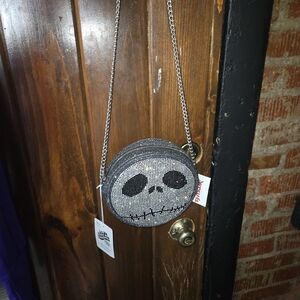 Jack Skellington Crossbody Bag - Black